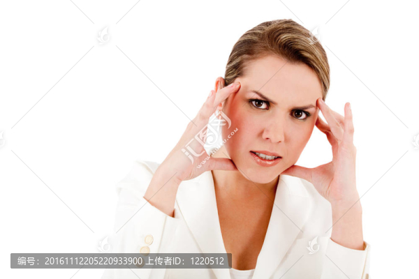 強調(diào)業(yè)務(wù)的女人