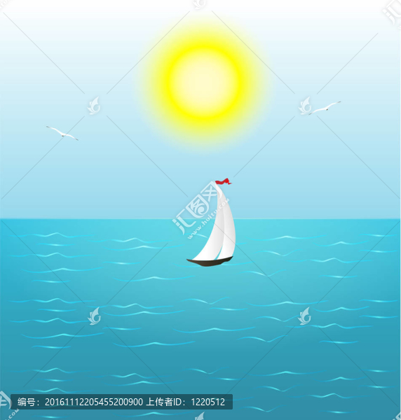 在海上航行