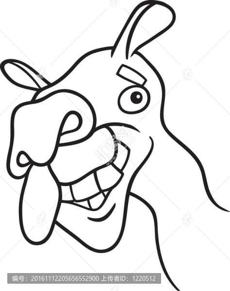 單峰駝的著色書