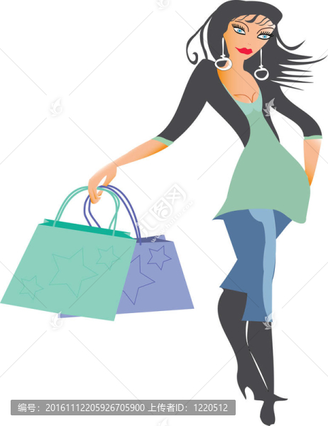逛街的女士