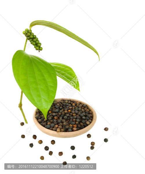 Black,Pepper在一個(gè)碗中分離