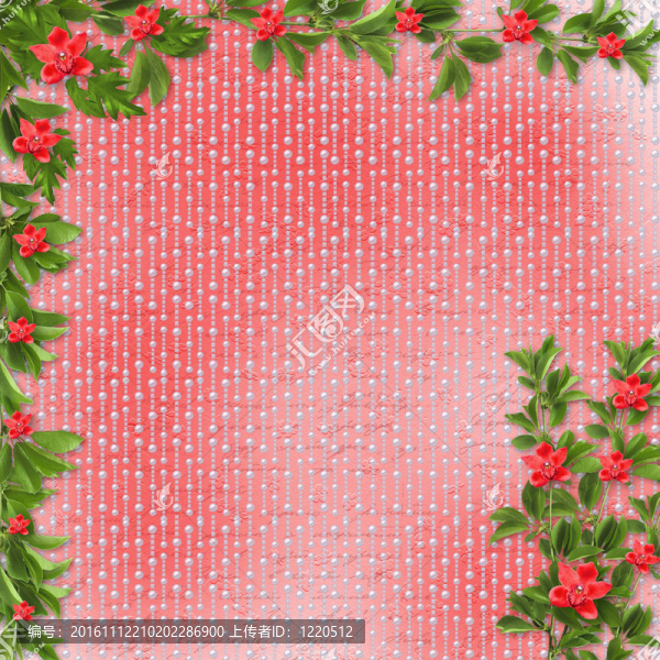 邀請(qǐng)或祝賀的紅色蘭花卡