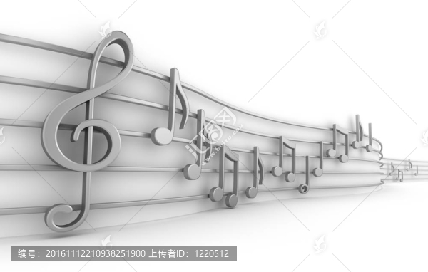 九套音樂(lè)音符的分離