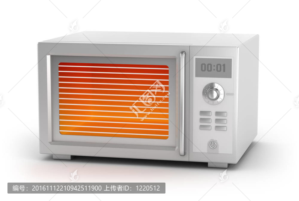 白色微波爐