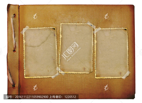 復(fù)古相冊照片上白色隔離背景