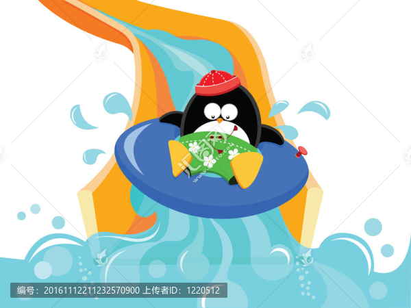 水上的企鵝
