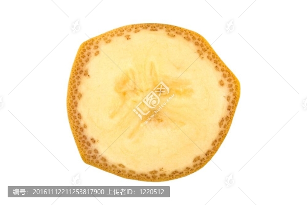 一片白色的香蕉片