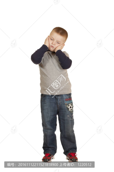 小男孩的牙痛