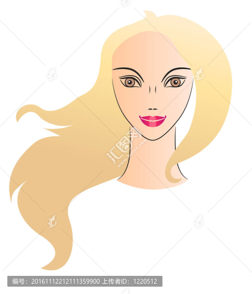 美麗女人臉。全視圖