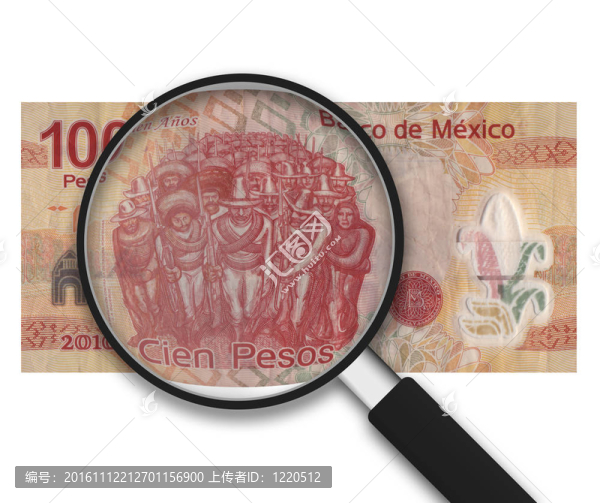 放大鏡-,100比索-正面-匯圖網(wǎng) www.fosd68.com 放大鏡-,100比索-正面