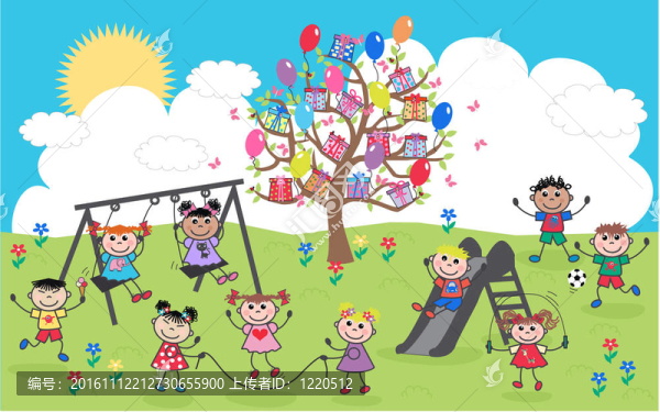 混合民族幸福兒童
