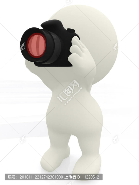 3D男子拍照