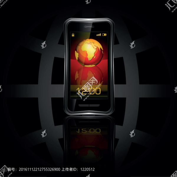 具有全球的現(xiàn)代手機(jī)