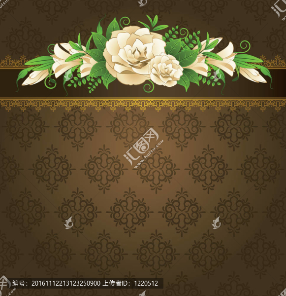 帶花邊裝飾的玫瑰