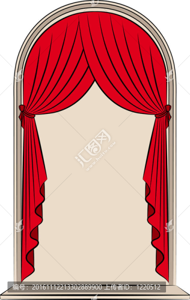 復(fù)古的室內(nèi)與窗簾。