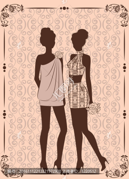 美麗時尚的女孩。