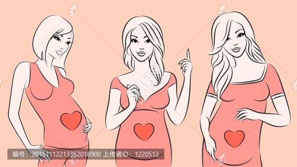 美麗懷孕的女孩。
