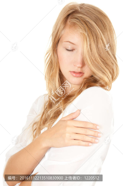 年輕美麗的新娘禮服系列whitte白種人；