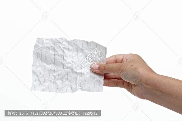 手執(zhí)空白弄皺的短信