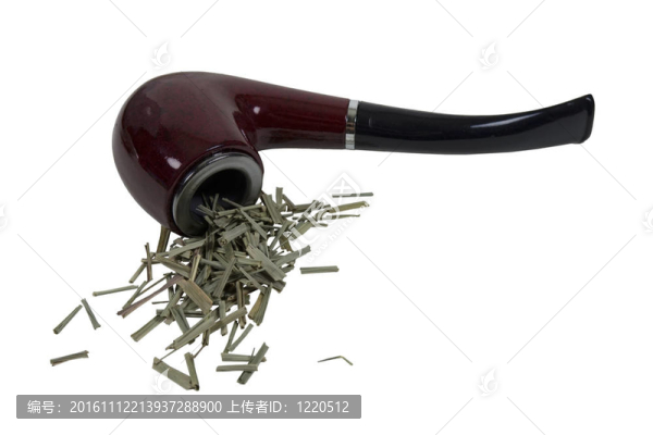 帶綠葉物品的吸煙管