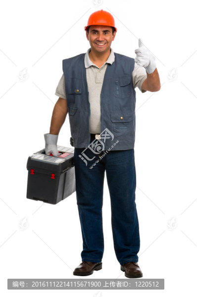 孤立的手工工人