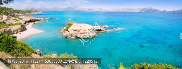 阿爾庫迪亞馬洛卡Playa,de,S伊洛特透明綠松石水