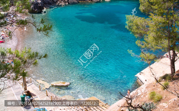 埃斯科卡SA,calobra海灘在馬洛卡巴利阿里群島