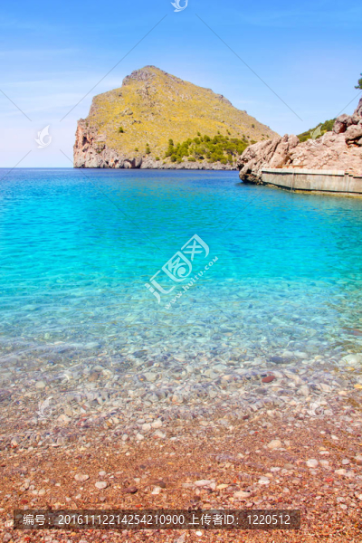 埃斯科卡SA,calobra海灘在馬洛卡巴利阿里群島