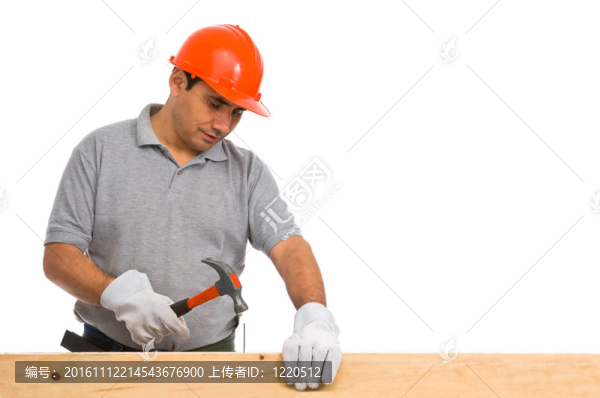 孤立的手工工人