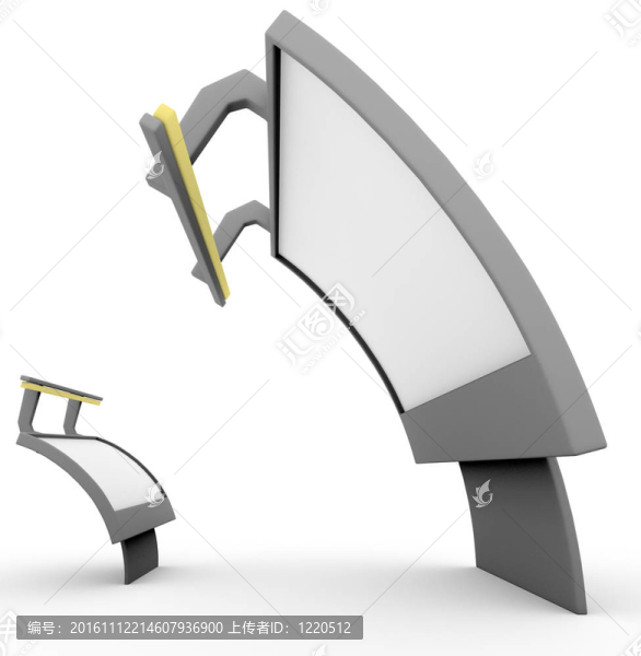 3D渲染咄咄逼人的營銷競爭對手廣告牌
