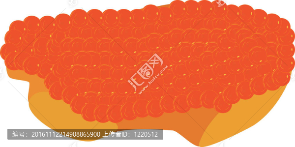 紅魚蛋夾三明治