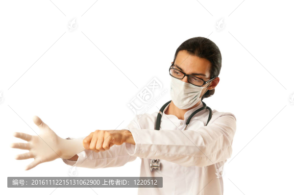 在白色的男醫(yī)生