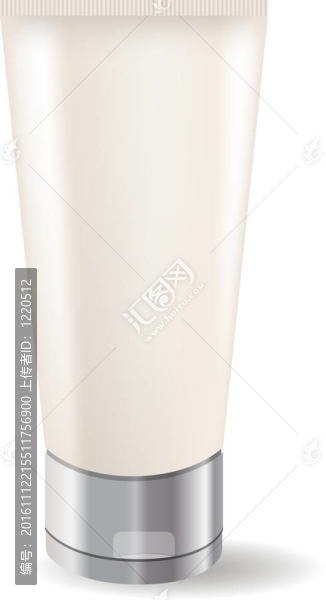白色背景隔離霜管