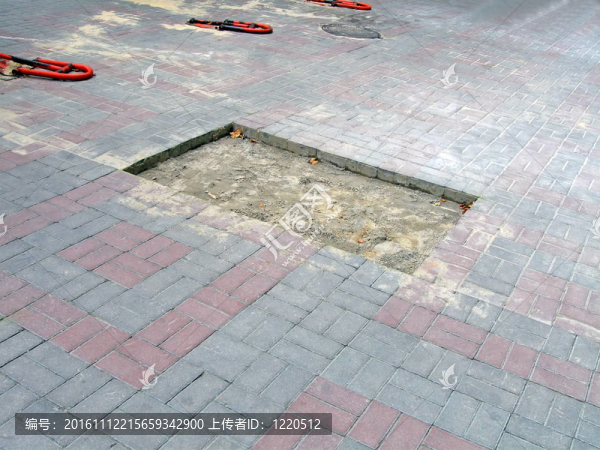 破損磚路；施工詳圖