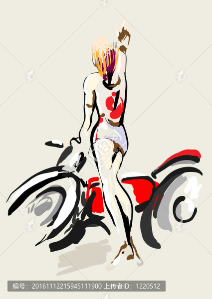 女孩騎自行車
