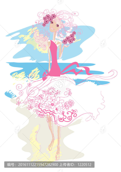 穿輕衣服的女孩