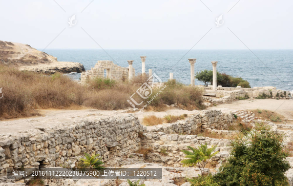 遺址的半島；塞瓦斯托波爾；克里米亞；烏克蘭
