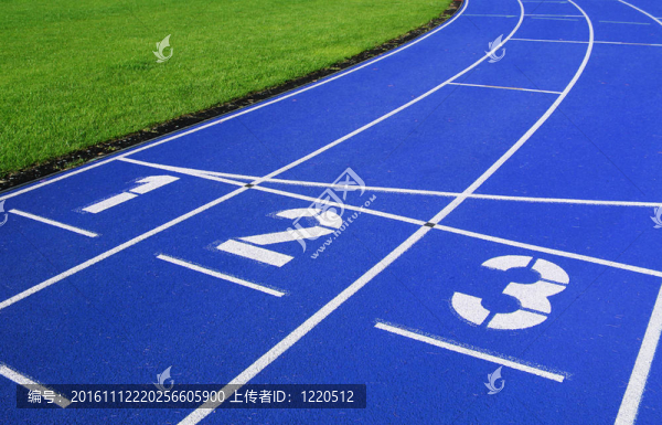 藍色運動跑道