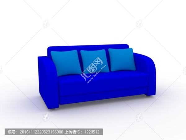 明亮的藍(lán)色沙發(fā)