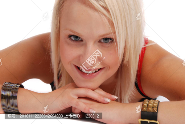 金發(fā)美女拍攝