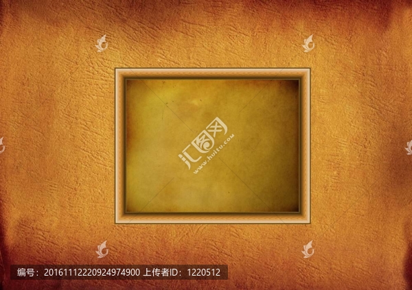 在羊皮紙上的木框
