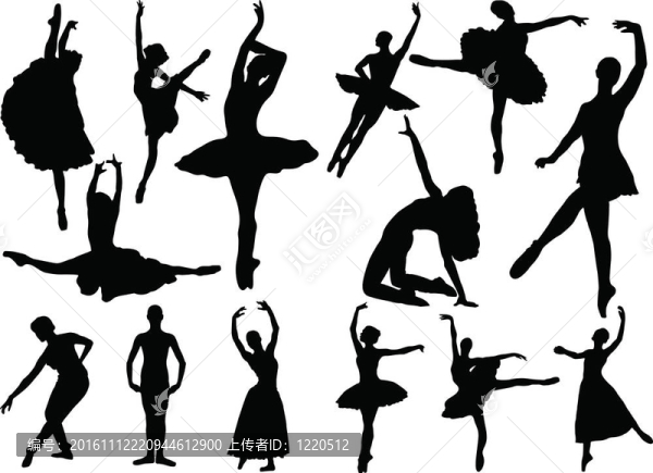芭蕾舞演員集合向量