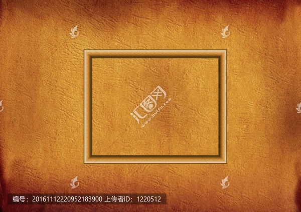 在羊皮紙上的木框