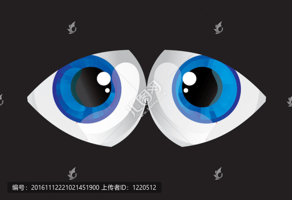 肥厚；巨大的球凸出的眼睛