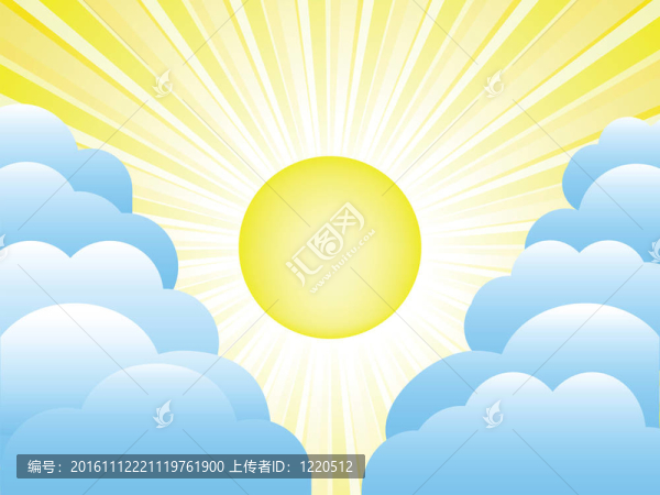 太陽和云