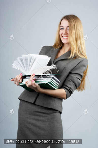 美麗開朗的女商人的書