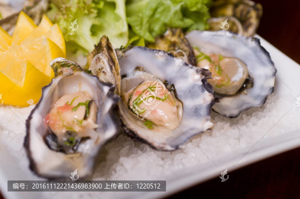 烤蛤及淡菜