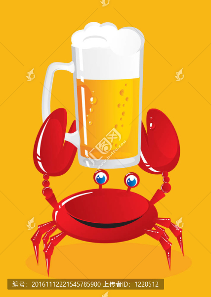 螃蟹有一杯淡啤酒