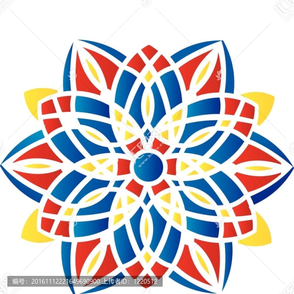 像明亮的抽象對(duì)稱模式-,Stained,Glass