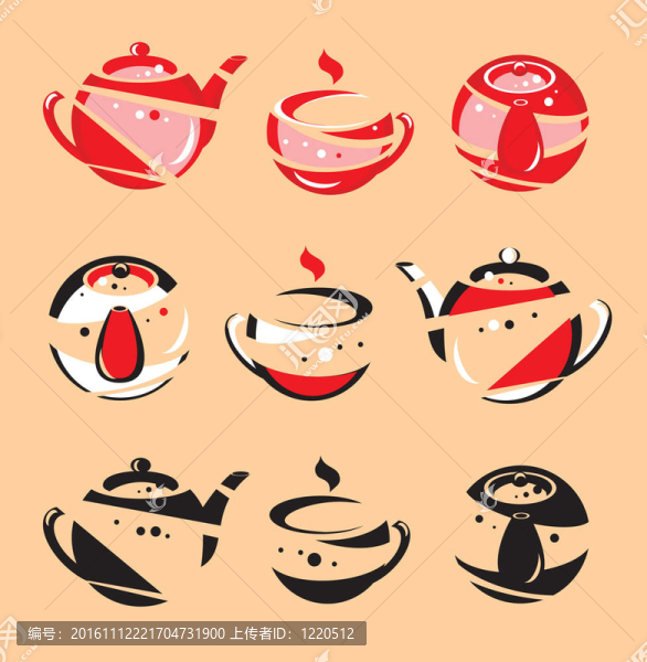 別具風(fēng)格的茶壺和一個杯子